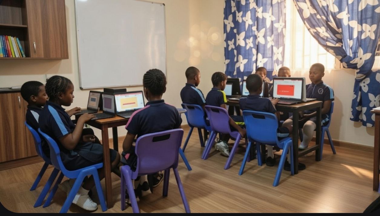 Students in the computer lab